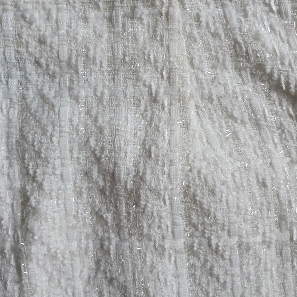 Shein White Tweed Pencil Skirt & Crop Top Size L - Picture 4 of 6